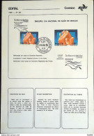 Brochure Brazil Edital 1976 28 Thanksgiving Day Religion With Stamp CBC And CPD SP - Cartas & Documentos