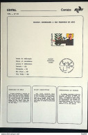 Brochure Brazil Edital 1976 23 Sao Francisco Assis Religion Without Stamp - Cartas & Documentos