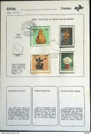 Brochure Brazil Edital 1976 27 Sculpture Art Brazil With Stamp CPD And CBC SP - Cartas & Documentos