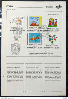 Brochure Brazil Edital 1976 25 Christmas Religion With Stamp CPD And CBC RJ - Cartas & Documentos