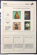 Brochure Brazil Edital 1976 27 Sculpture Art Brazil Without Stamp - Cartas & Documentos