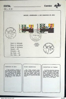Brochure Brazil Edital 1976 23 Sao Francisco Assis Religion With CBC And CPD SP Stamp - Cartas & Documentos