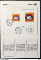 Brochure Brazil Edital 1976 22 Metro Sao Paulo With Stamp Cpd Pb Joao Person - Cartas & Documentos