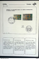Brochure Brazil Edital 1976 21 Atomic Energy With CPD Stamp Juiz De Fora - Cartas & Documentos