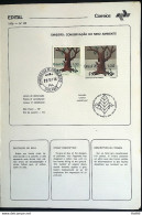Brochure Brazil Edital 1976 20 Conservation Of The Environment With Stamp CPD PA Belem - Cartas & Documentos