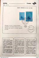 Brochure Brazil Edital 1976 19 Sesc And Senac With CPD Ribeirao Preto Stamp - Cartas & Documentos