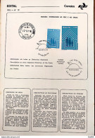 Brochure Brazil Edital 1976 19 Sesc And Senac With CPD And CBC Pa Belem Stamp - Cartas & Documentos