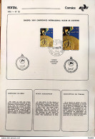 Brochure Brazil Edital 1976 18 Military Athletics With Stamp CPD And CBC RJ - Cartas & Documentos