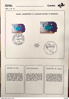 Brochure Brazil Edital 1976 16 Nursing Health With Stamp CPD PB Joao Pessoa - Cartas & Documentos