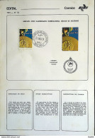 Brochure Brazil Edital 1976 18 Military Athletics With Stamp CPD Bauru - Cartas & Documentos