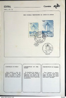 Brochure Brazil Edital 1976 14 Laguna Lighthouse Navigation With Stamp CPD SP - Cartas & Documentos