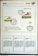 Brochure Brazil Edital 1976 15 Stamp Day With Stamp CPD And CBC SP - Cartas & Documentos
