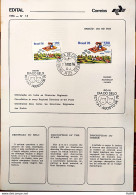 Brochure Brazil Edital 1976 15 Stamp Day With Stamp CPD And CBC RJ - Cartas & Documentos