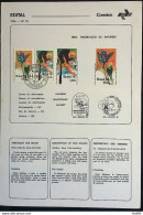 Brochure Brazil Edital 1976 10 Nature Preservation With CPD SP Stamp - Cartas & Documentos
