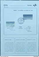 Brochure Brazil Edital 1976 02 Concorde Airplane France With Stamp CBC RJ E CPD PB 2 - Cartas & Documentos