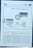 Brochure Brazil Edital 1976 02 Concorde Airplane France With Stamp CBC RJ E CPD PB 1 - Cartas & Documentos
