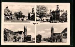 AK Kyritz, Platz Der Einheit, Rathaus, Sebastian-Bach-Strasse  - Kyritz