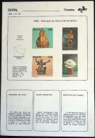 Brochure Brazil Edital 1976 27 Sculpture Art Brazil With 2 Internal Stamp CPD And CBC SP - Cartas & Documentos