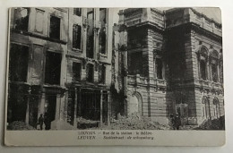 Leuven Statiestraat De Schouwburg Eerste Wereldoorlog - Leuven