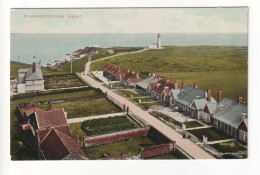 Flamborough Head - Houses And Lighthouse - C1920's Yorkshire Postcard - Other & Unclassified