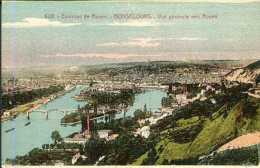 X127588 SEINE MARITIME BONSECOURS ENVIRONS DE ROUEN VUE GENERALE VERS ROUEN - Bonsecours