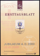 Ersttagsblätter ETB Bund Jahrgang 2000 Nr. 1 - 53 Komplett - Altri & Non Classificati