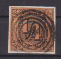 Ziffer ¼  Sgr. Auf Briefstück Mit Nummernstempel 237(= Kranichfeld) - Other & Unclassified