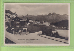 Oude Postkaart - Zwitserland -   St. Moritz - Pension Surlej - Saint-Moritz