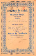 2 X Oostendsche Rederij (1921) Gent - Action De Dividende - Industry