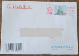 China Cover "Du Fu" (Zhengzhou, Henan) Colored Postage Machine Stamp First Day Actual Delivery Seal - Enveloppes