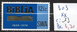 SUD OUEST AFRICAIN 303 ** Côte 13 € - Zuidwest-Afrika (1923-1990)