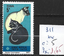 SUD OUEST AFRICAIN 311 ** Côte 5 € - Africa Del Sud-Ovest (1923-1990)