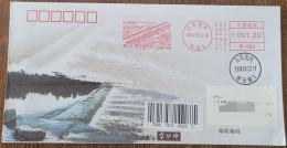 China Cover Jinkouba (Yanzhou, Shandong) Postage Machine Stamped First Day Actual Delivery Commemorative Cover - Enveloppes