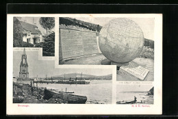 Pc Swanage, John Welley`s House, The Great Globe, Panorama  - Swanage