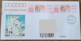 China Cover "The 10th Anniversary Of The Successful Application For World Heritage Of The Grand Canal" (Qufu) Colored Po - Enveloppes
