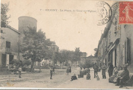 69 // GRIGNY   La Place La Tour Et L'église 7 - Grigny