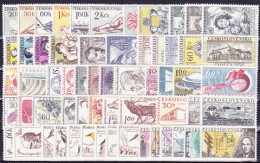 ** Tchécoslovaquie 1959 Mi 1116-1175 (Yv 1001-1058+PA 47-8), (MNH)** L'année Complete - Komplette Jahrgänge