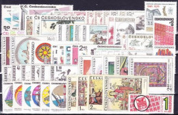 ** Tchécoslovaquie 1970 Mi 1916-1980 (Yv 1762-1824), (MNH)** L'année Complete - Komplette Jahrgänge