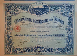Compagnie Générale Des Tabacs - 1927 - Paris - Decoratief - Agriculture