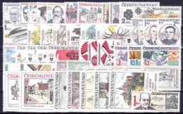 ** Tchécoslovaquie 1983 Mi 2698-2747+Bl.53-6 (Yv 2518-2566+BF), (MNH)** L'année Complete - Full Years