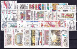 ** Tchécoslovaquie 1984 Mi 2748-2796+Bl.57-61 (Yv 2567-2614+BF), (MNH)** L'année Complete - Full Years