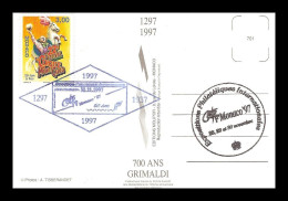 3 06	2 04	MONACO 97	- Exposition Philatélique Internationale - Marcofilia