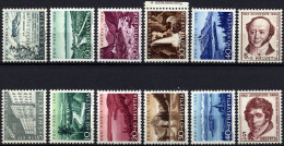 SCHWEIZ BUNDESPOST 597-601,613-17 **, 1954/5, Pro Patria, 2 Prachtsätze, Mi. 27.- - Unused Stamps