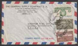 Mexico: 1947, LuPo- Fernbrief In MiF, Nach Luzern / Schweiz,  Tagesstpl.  MEXICO D. F. - Mexico