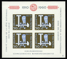 SCHWEIZ BUNDESPOST Bl. 17 **, 1960, Block Pro Patria, Pracht, Mi. 40.- - Bloques & Hojas