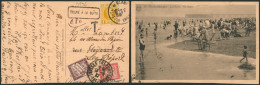 Houyoux - N°205 Sur CP Vue Expédié De Blanckenberghe (1927) TROUVE A LA BOITE > France, Taxé à 80ctm - 1922-1927 Houyoux
