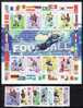 CUBA 2002 SOCCER WC JAPAN/KOREA SET + MS   MNH - 2002 – Corea Del Sur / Japón