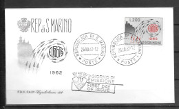 1962 - FDC - Saint Marin - 34 - 1962