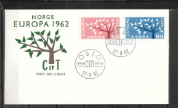 1962 - FDC - Norvège - 34 - 1962