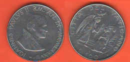 Vaticano 100 Lire 1987 Papa Wojtyla Vatikan City Pope Joannes Paulus II° Steel Coin - Vatican
